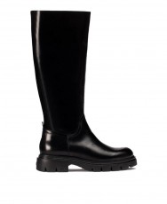 Wonders Bones A-4304 black leather high boots