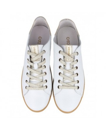 Catchalot 2981 white leather sneakers