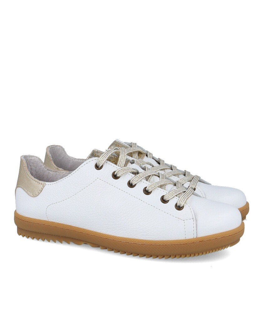Catchalot 2981 white leather sneakers