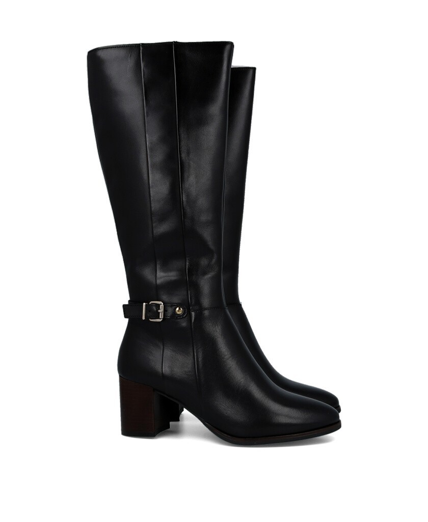 Botas negras de piel para mujer Catchalot 4271