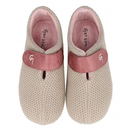 Garzon 5887.291 closed slippers with Velcro fastening