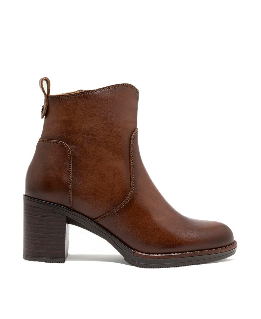 Porronet Raquel brown heeled ankle boots 4781