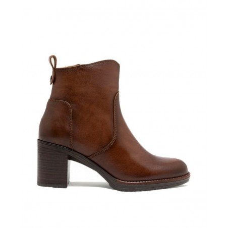 Botines marrones de tacón Porronet Raquel 4781