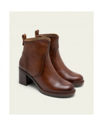 Botines marrones de tacón Porronet Raquel 4781