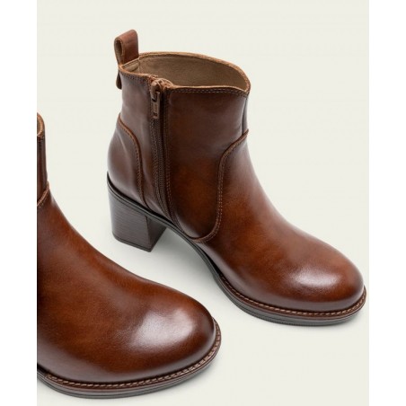 Porronet Raquel brown heeled ankle boots 4781