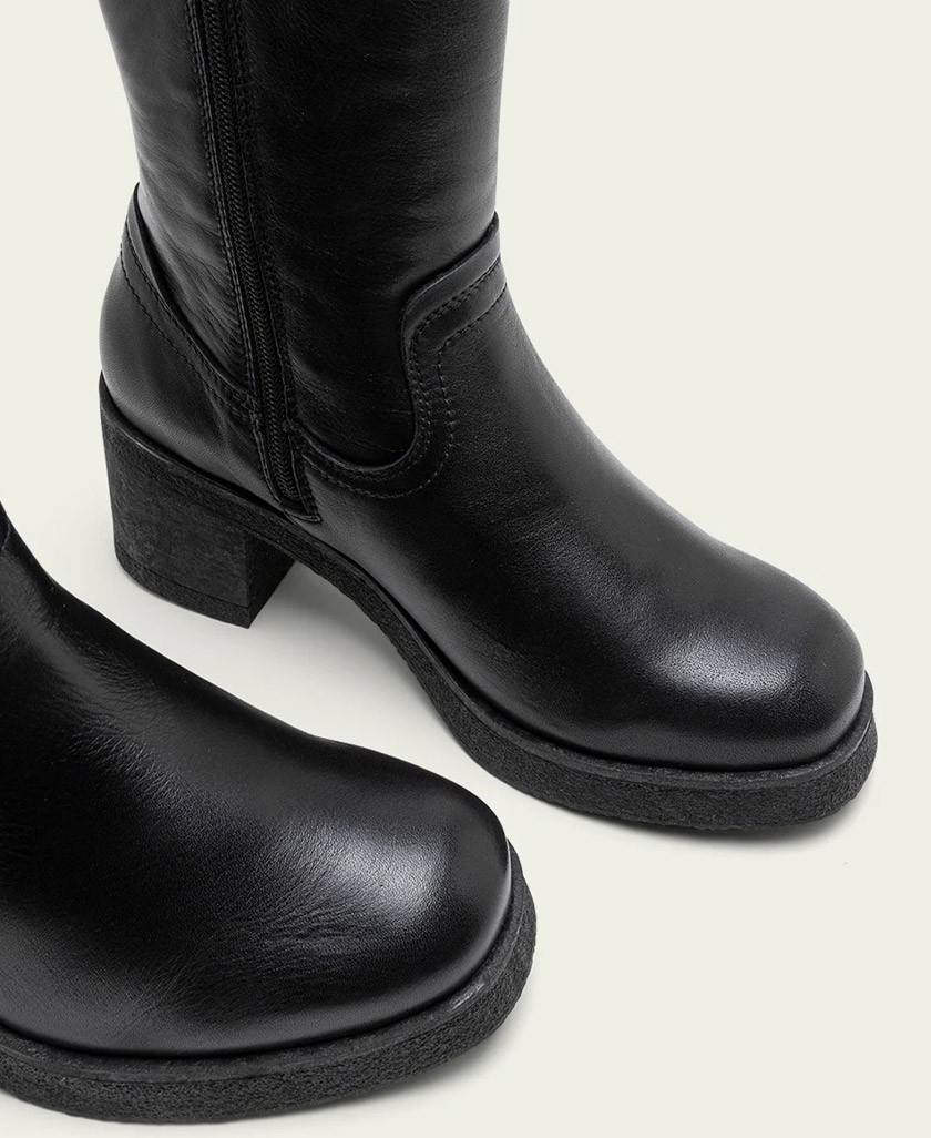 Bota de caña baja en negro Porronet Marni 4764