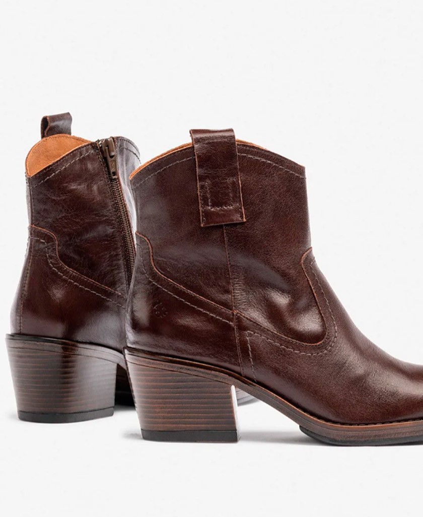 Botines cowboy piel lisa Yokono Brava-002