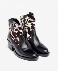 Yokono Brava-002 animal print ankle boots
