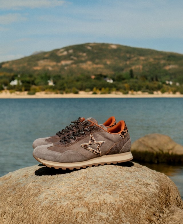 Casual Taupe Sneakers Cetti C-1259