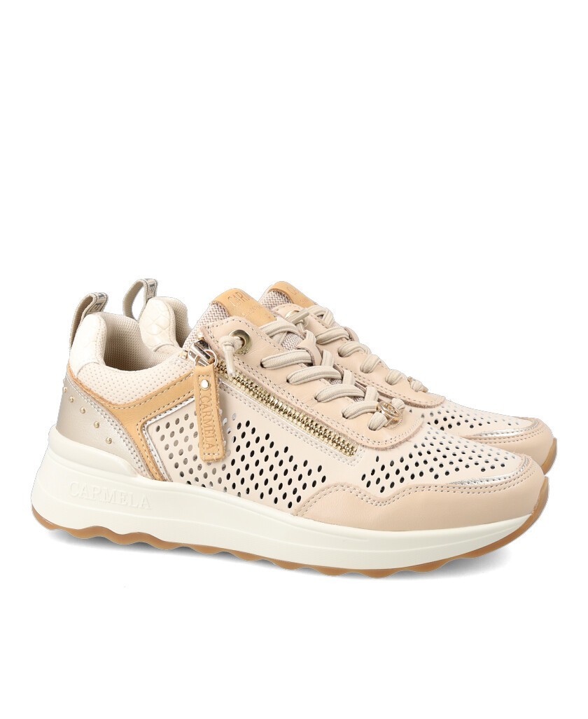 Zapatillas casual con cremallera Carmela 163098