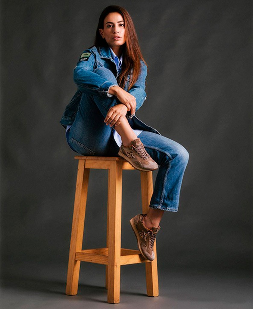 Zapatillas casual color taupe Cetti C-1259