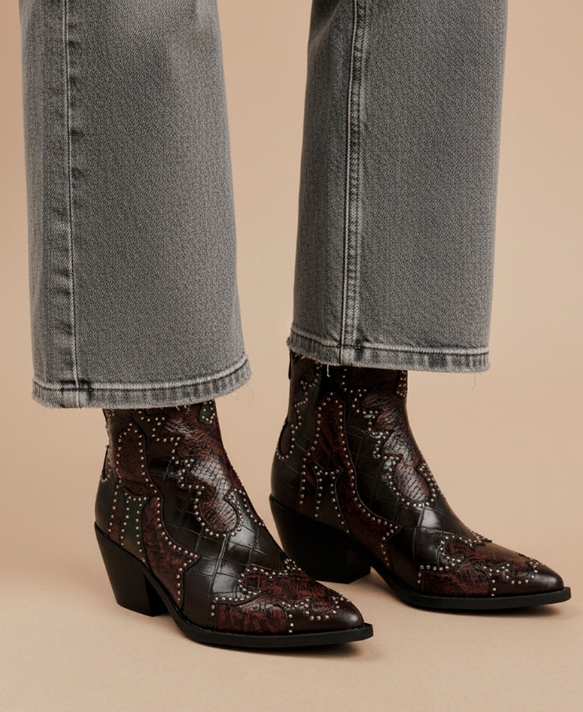 Noa Harmon Miranda 9098 cowboy-style ankle boots