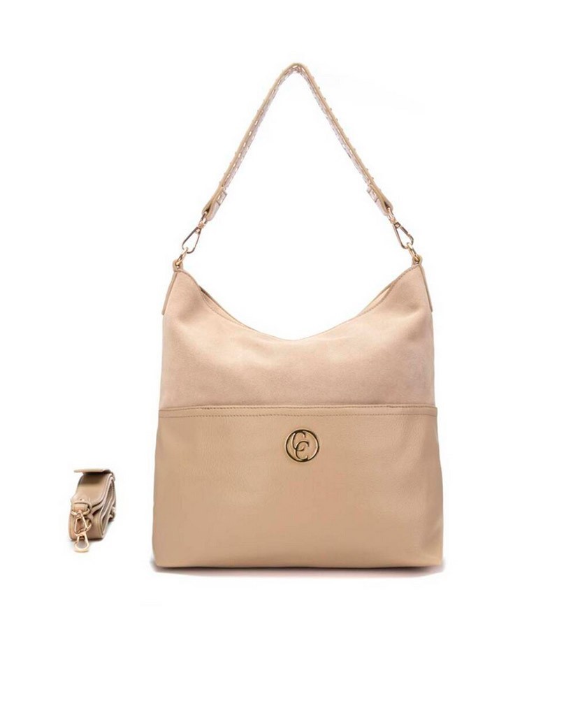 Carmela 186203 beige shoulder bag