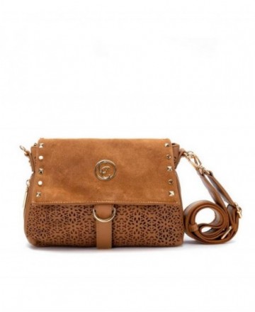 Carmela 186210 die-cut leather handbag