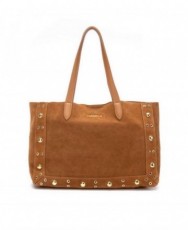 Carmela 163208 brown split leather shopper bag