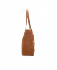 Carmela 163208 brown split leather shopper bag