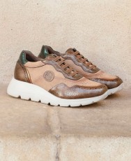 Taupe and Brown Amarpies 29416 Shoes