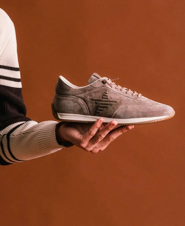 Cetti C-1381 Taupe Casual Leather Sneakers