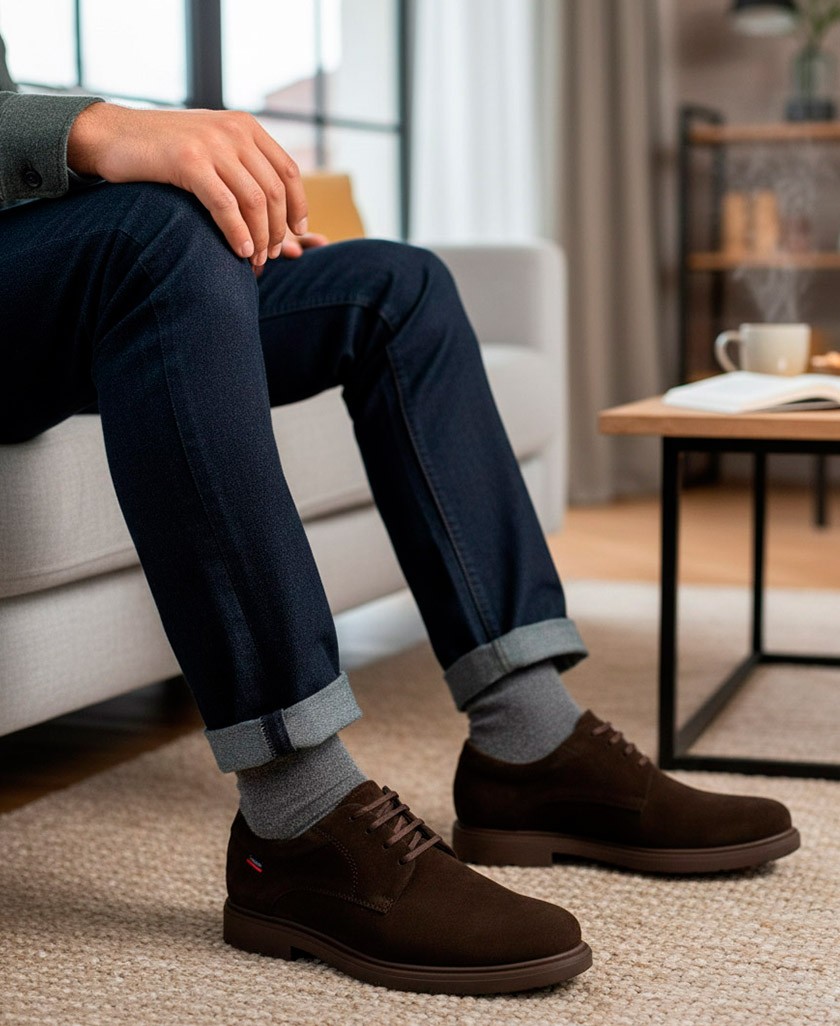 Zapatos de ante marrones Callaghan 57254.1