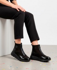 Black Amarpies 29419 Ankle Boots with a Zipper