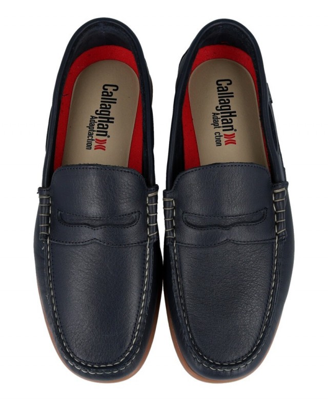 Callaghan 11801.1 blue loafers for men