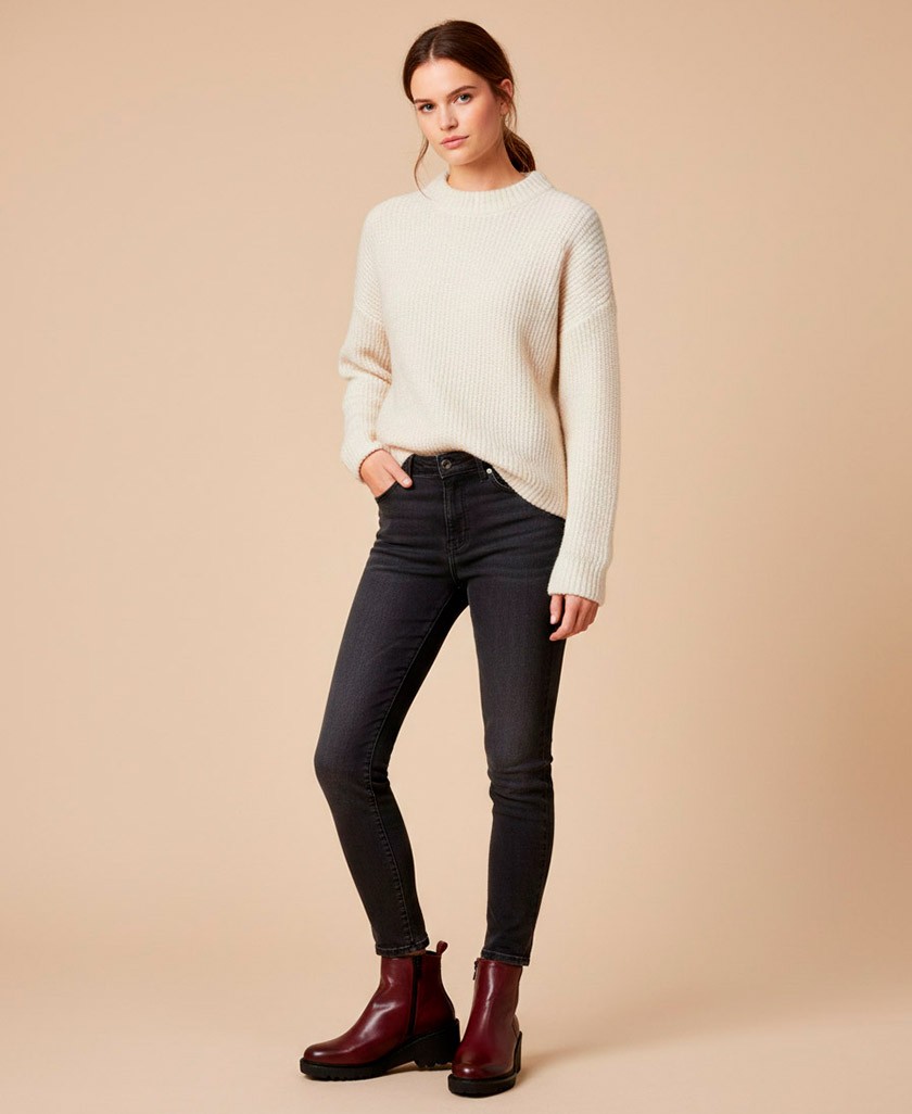 Porronet Elena 4742 burgundy wedge ankle boots