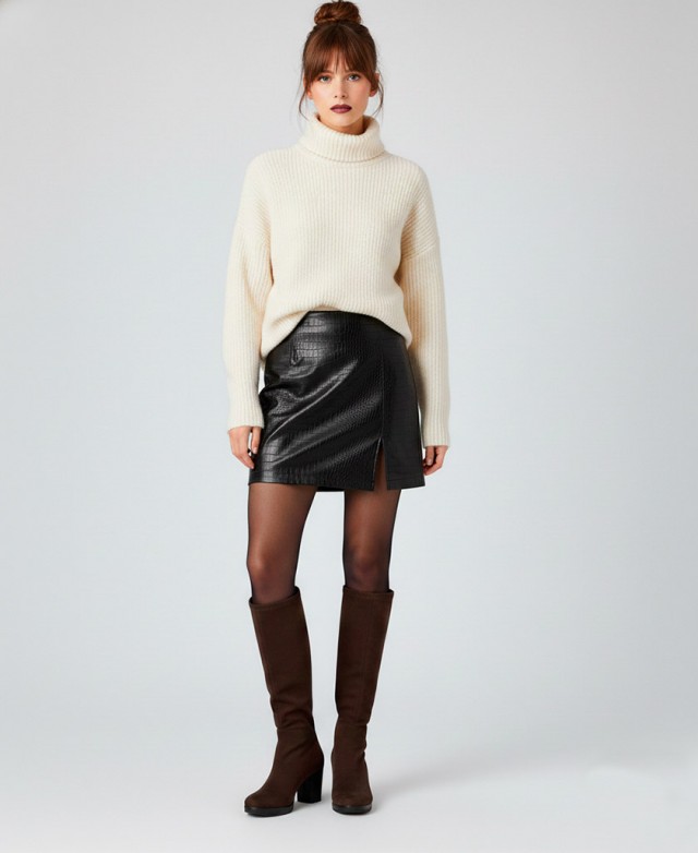 Botas altas en marrón Miss Elastic Caro 78018