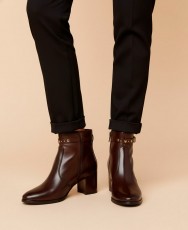 Elegant Catchalot 4158 leather ankle boots