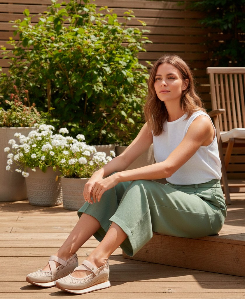 Gioseppo Kivik 79273-P wedge ballet flats