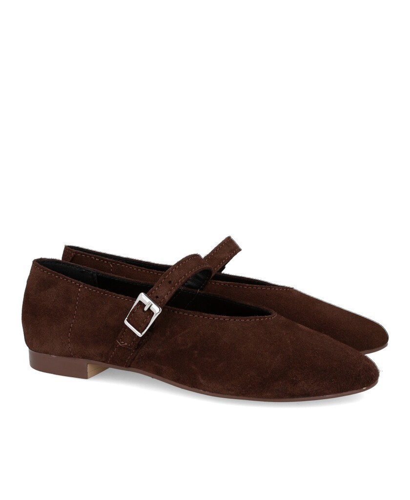 Chocolate brown Mary Janes Stilmoda 6405