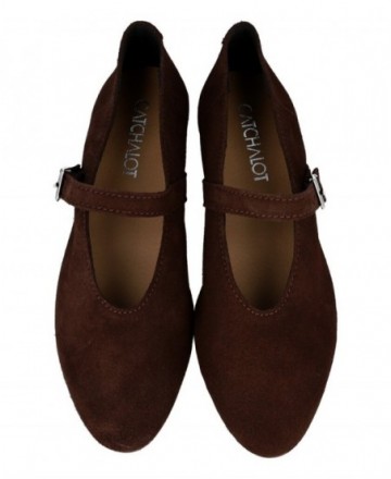 Chocolate brown Mary Janes Stilmoda 6405