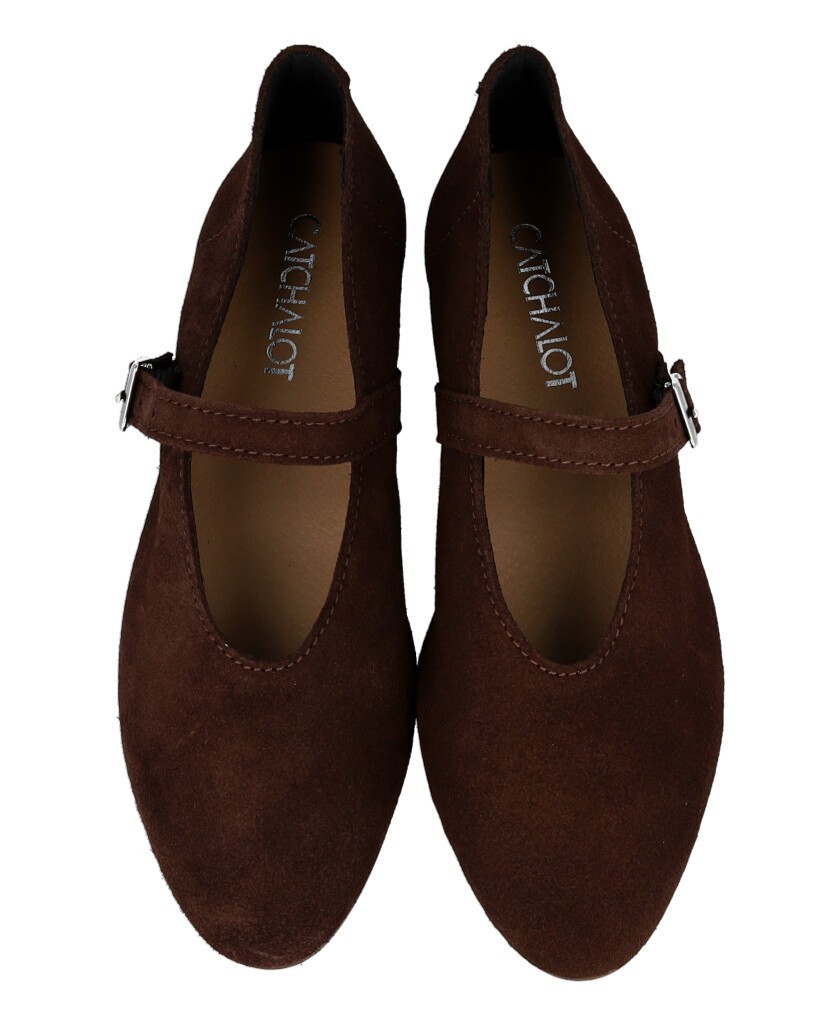 Chocolate brown Mary Janes Stilmoda 6405