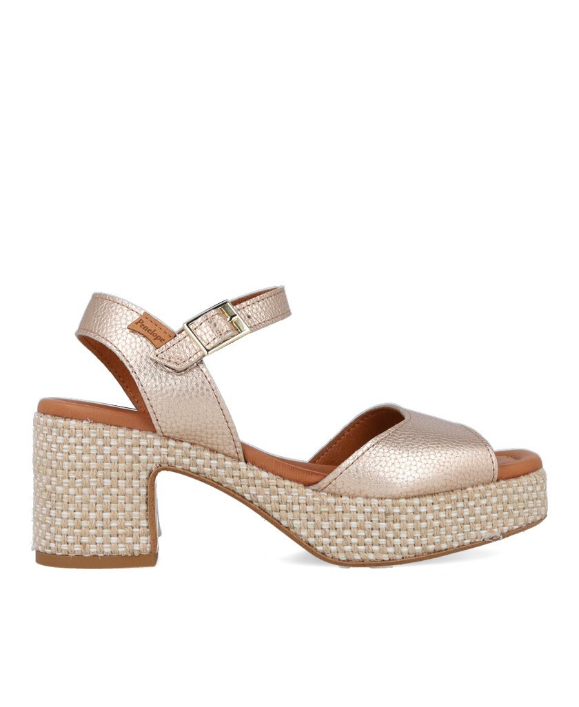 Sandalias peep toe de piel Penelope 6461