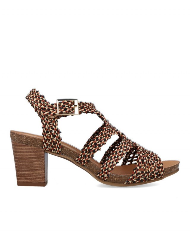 Penelope 6387-575 braided strap sandals