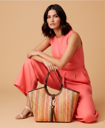 Bolso multicolor Binnari Lina 21023