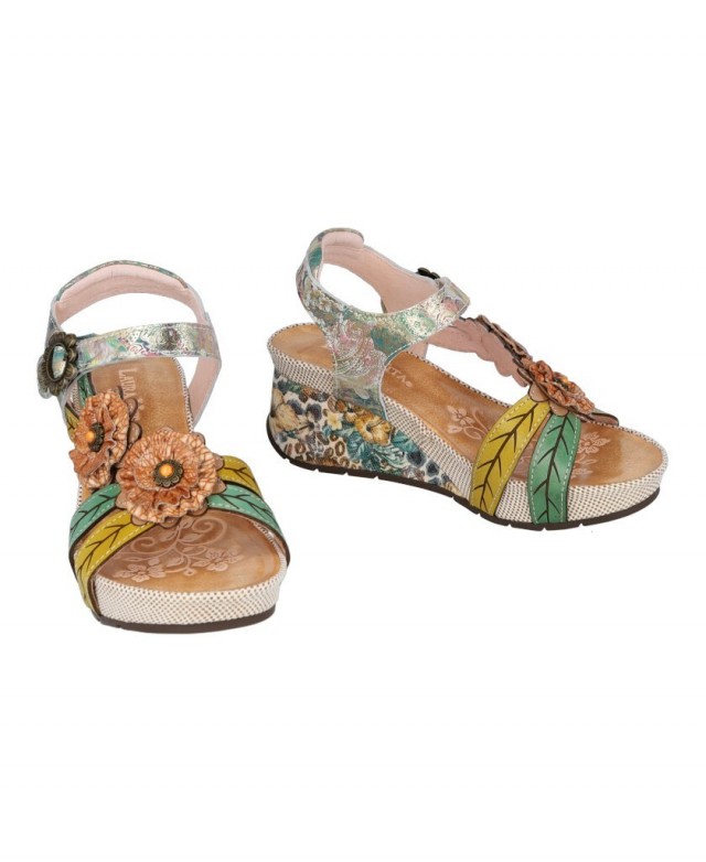 Sandalias de cuña Laura Vita Barry 41