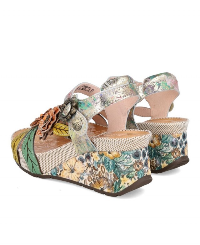 Sandalias de cuña Laura Vita Barry 41