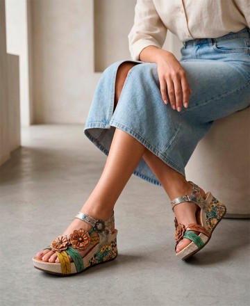 Laura Vita Barry 41 wedge sandals