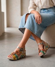 Sandalias de cuña Laura Vita Barry 41