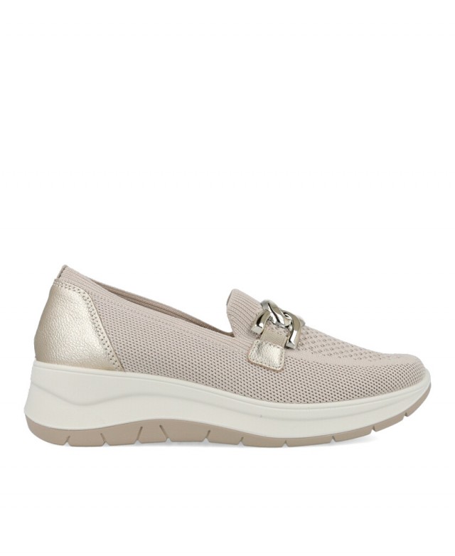 Mocasines con eslabón dorado Imac 105140