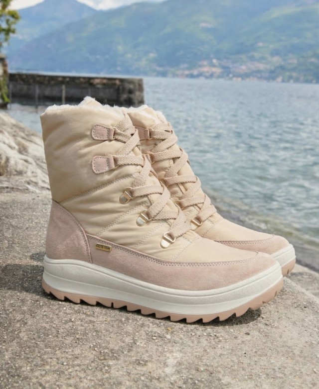 Botas de pelo beige Imac 859029.7160.013