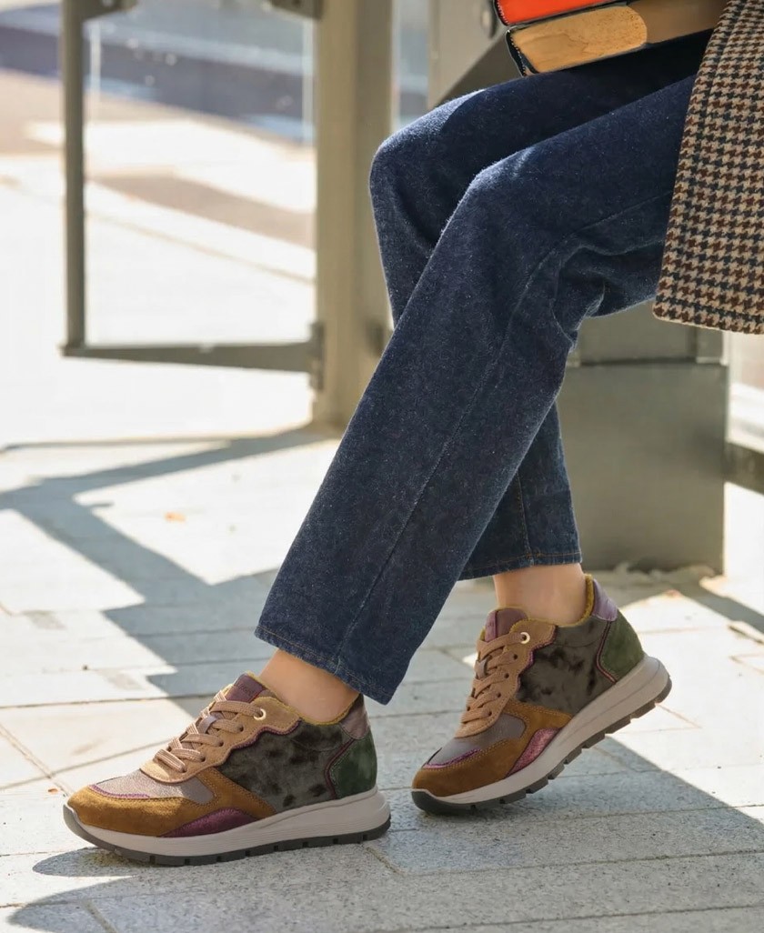 Sneakers multicolor de piel Imac 857981.7102.002