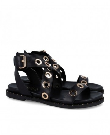 Carmela 162389 flat buckle sandals