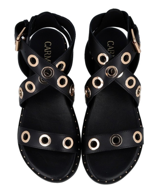 Carmela 162389 flat buckle sandals