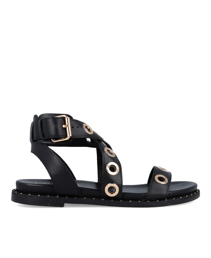Carmela 162389 flat buckle sandals