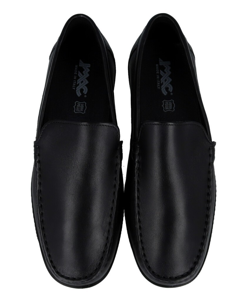 Imac 100760 black men's loafers