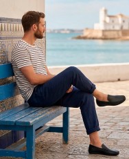 Imac 100760 black men's loafers