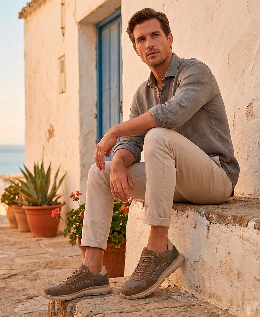 Imac 102550 casual sneakers with a zip