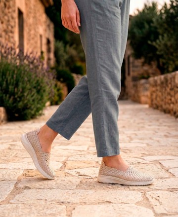 Imac 106160 women's wedge loafers