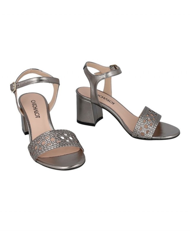 Patricia Miller 7093F metallic heeled sandals